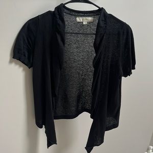 LOFT flowy black open cardigan, size SP